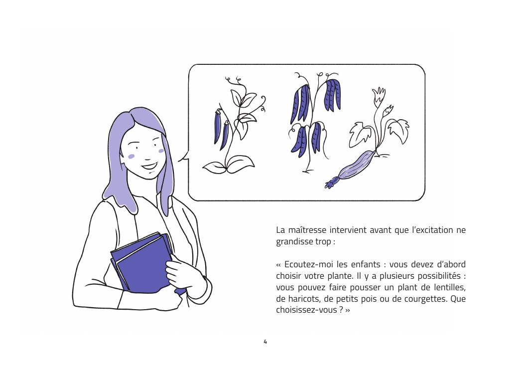 La classe de Sara fait pousser de petites plantes